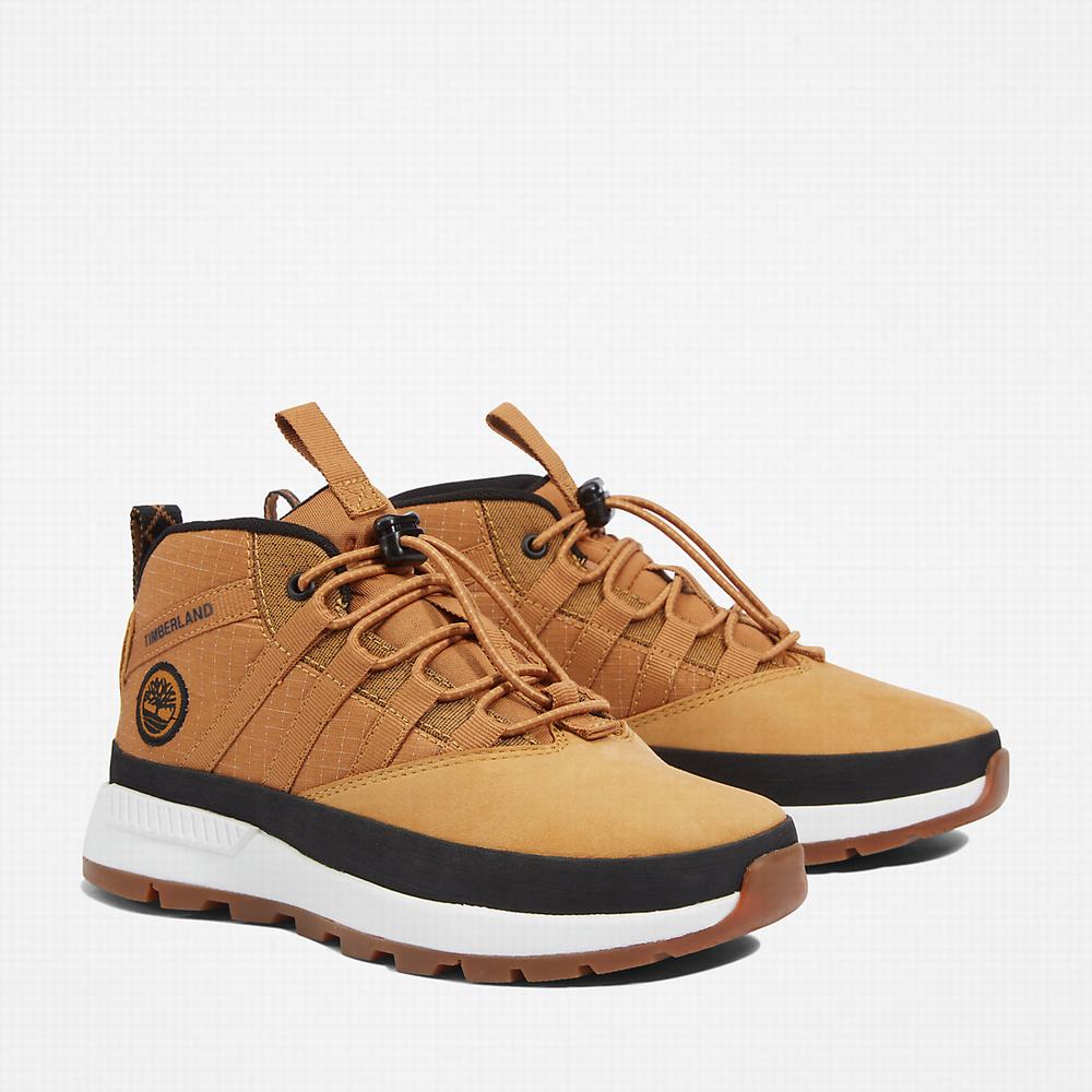 Dětské Oxford Boty Timberland Euro Trekker Super Světle Hnědé | TI05273-701