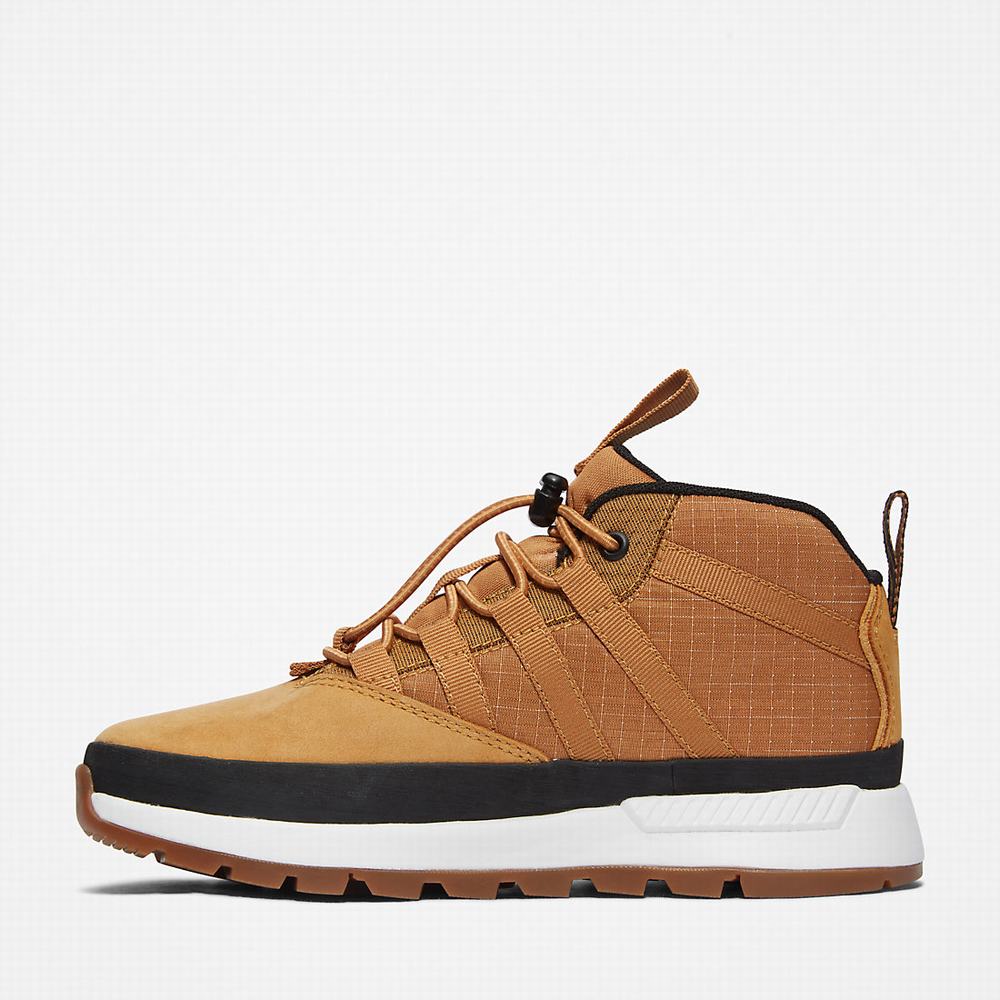 Dětské Oxford Boty Timberland Euro Trekker Super Světle Hnědé | TI05273-701