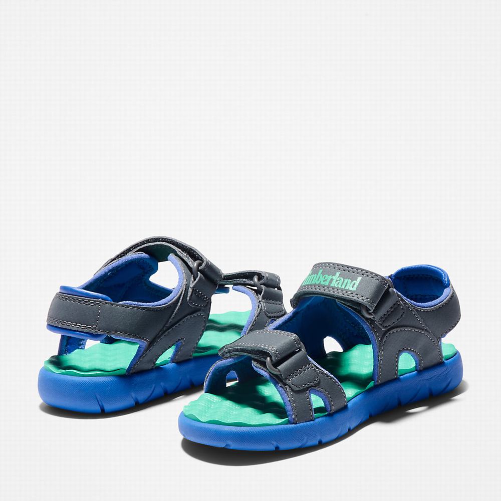 Dětské Sandály Timberland Perkins Row Páskové Šedé | TI86294-935
