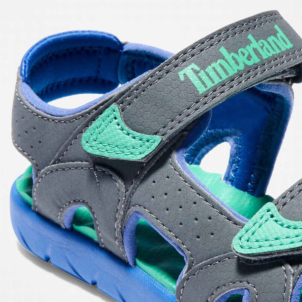 Dětské Sandály Timberland Perkins Row Páskové Šedé | TI86294-935