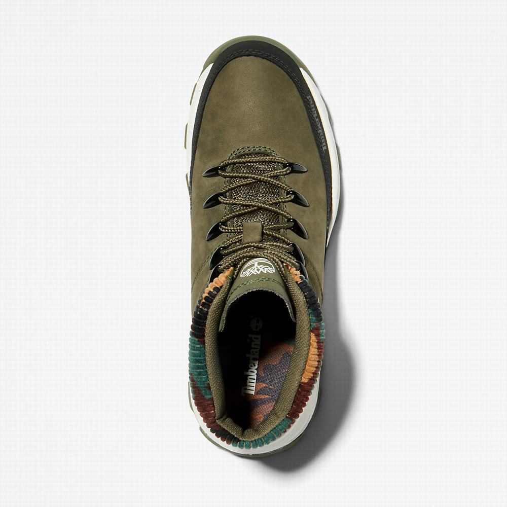 Dětské Tenisky Timberland Brooklyn High Top Tmavě Zelene | TI59083-594