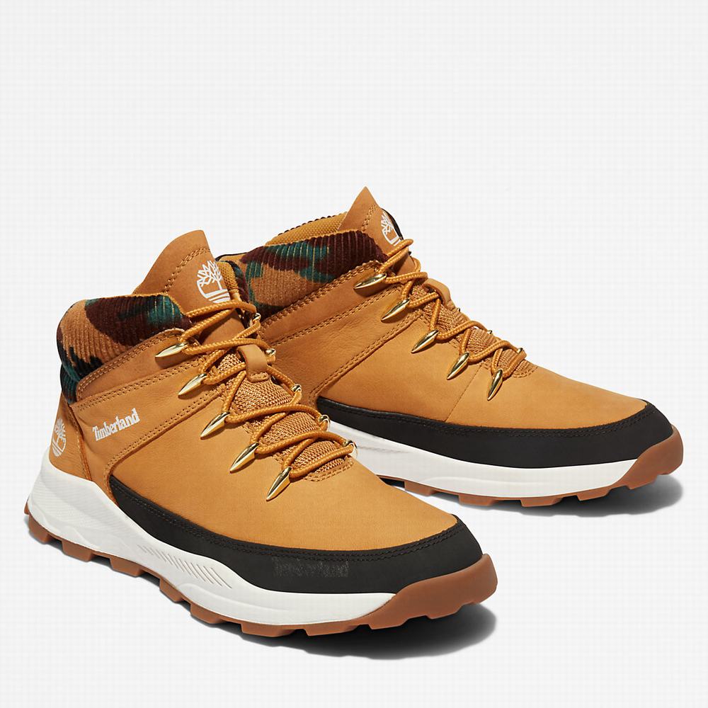 Dětské Tenisky Timberland Brooklyn High Top Žluté | TI62849-473