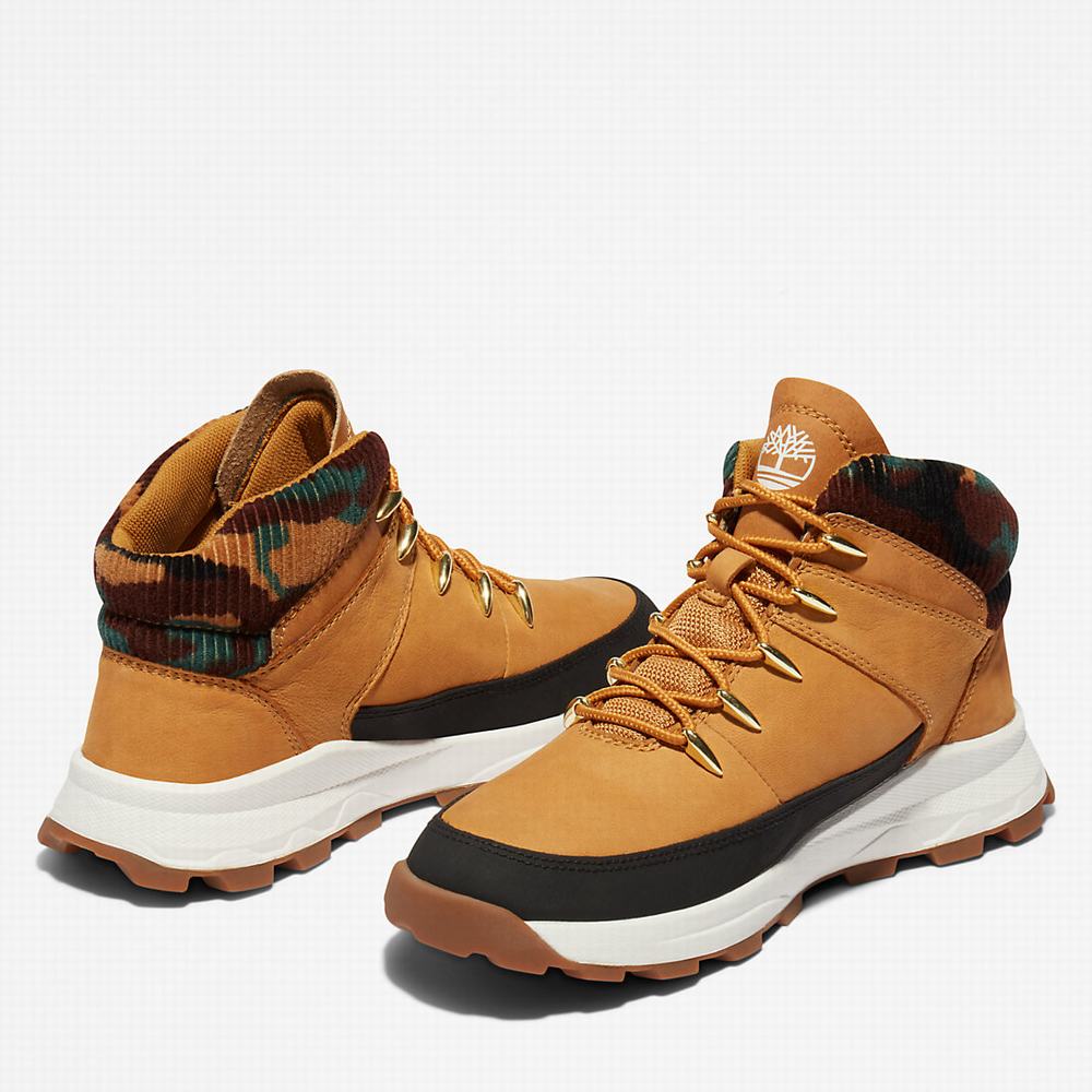Dětské Tenisky Timberland Brooklyn High Top Žluté | TI62849-473