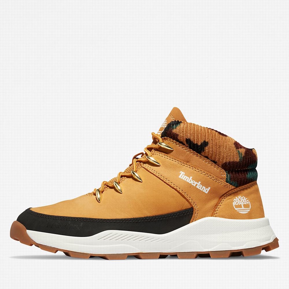 Dětské Tenisky Timberland Brooklyn High Top Žluté | TI62849-473