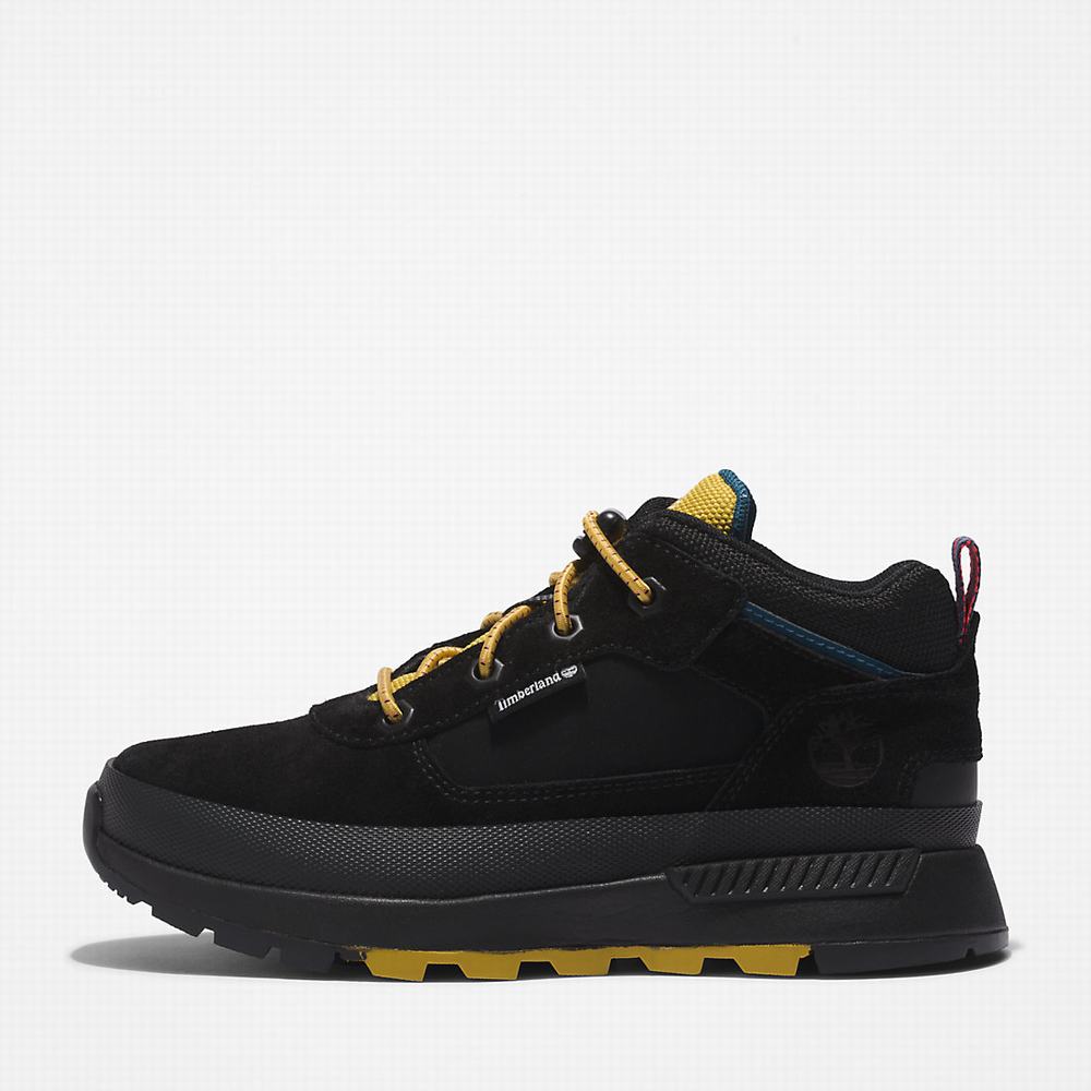 Dětské Tenisky Timberland Field Trekker Leather Černé Bílé | TI02613-298