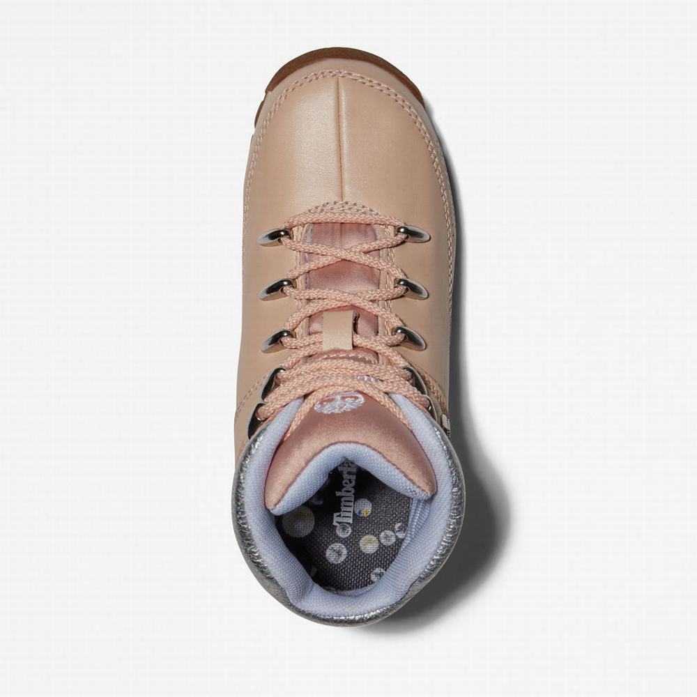 Dětské Trekové Boty Timberland Euro Sprint Mid Hiker Světle Růžové | TI10249-562