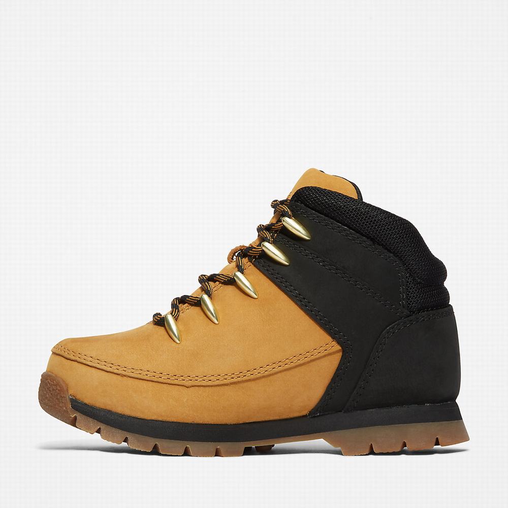 Dětské Trekové Boty Timberland Euro Sprint Mid Hiker Žluté Černé | TI14902-657