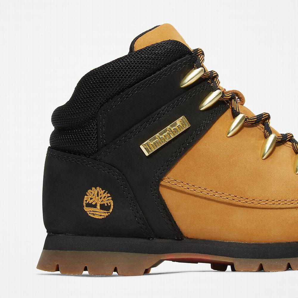 Dětské Trekové Boty Timberland Euro Sprint Mid Hiker Žluté Černé | TI14902-657
