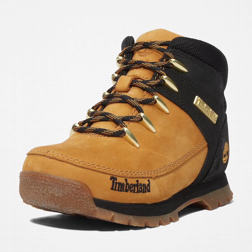 Dětské Trekové Boty Timberland Euro Sprint Mid Hiker Žluté Černé | TI14902-657