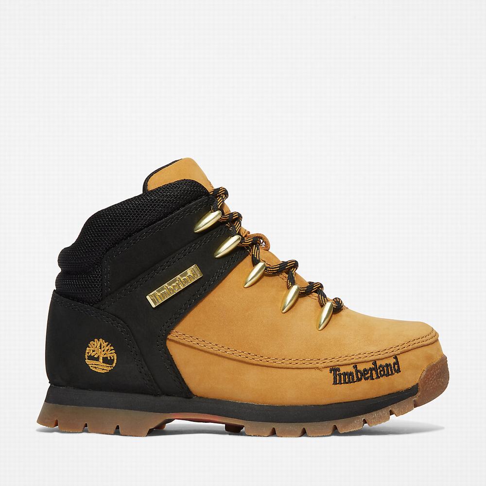 Dětské Trekové Boty Timberland Euro Sprint Mid Hiker Žluté Černé | TI14902-657