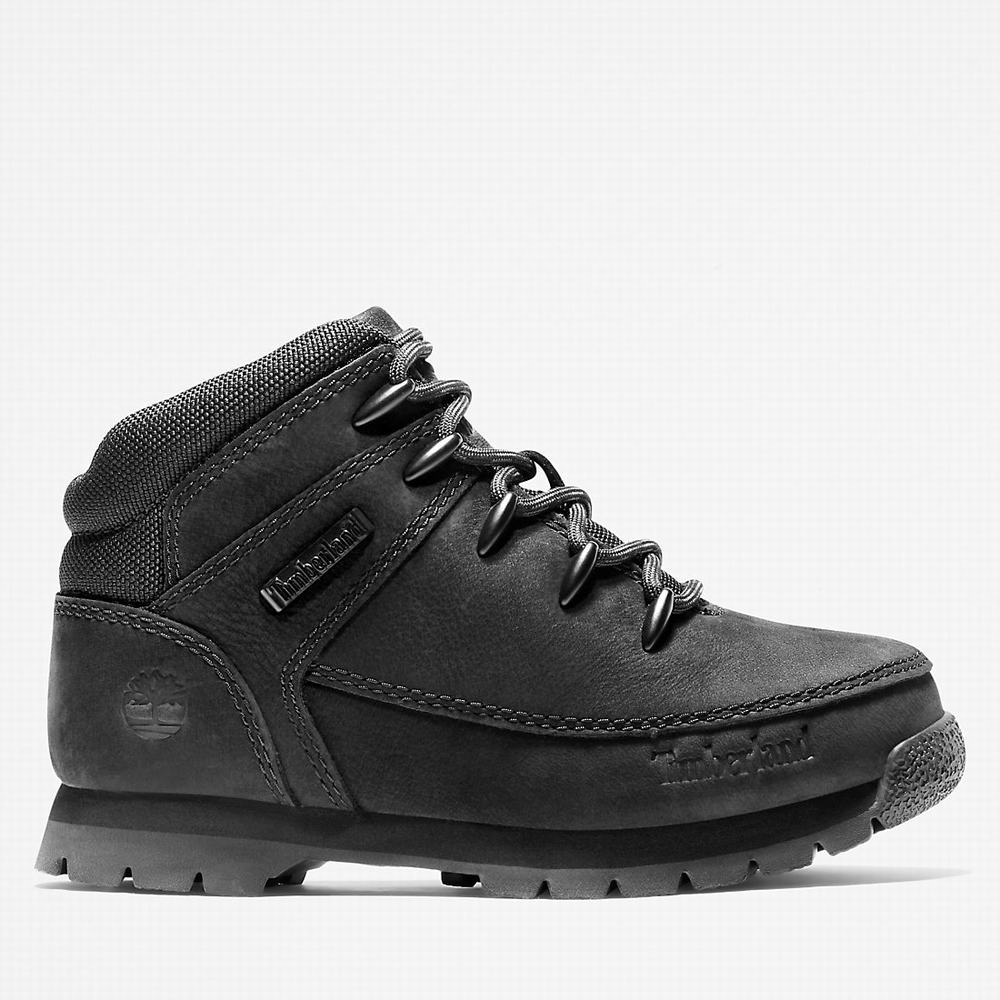 Dětské Trekové Boty Timberland Euro Sprint Mid Hiker Černé | TI16725-815