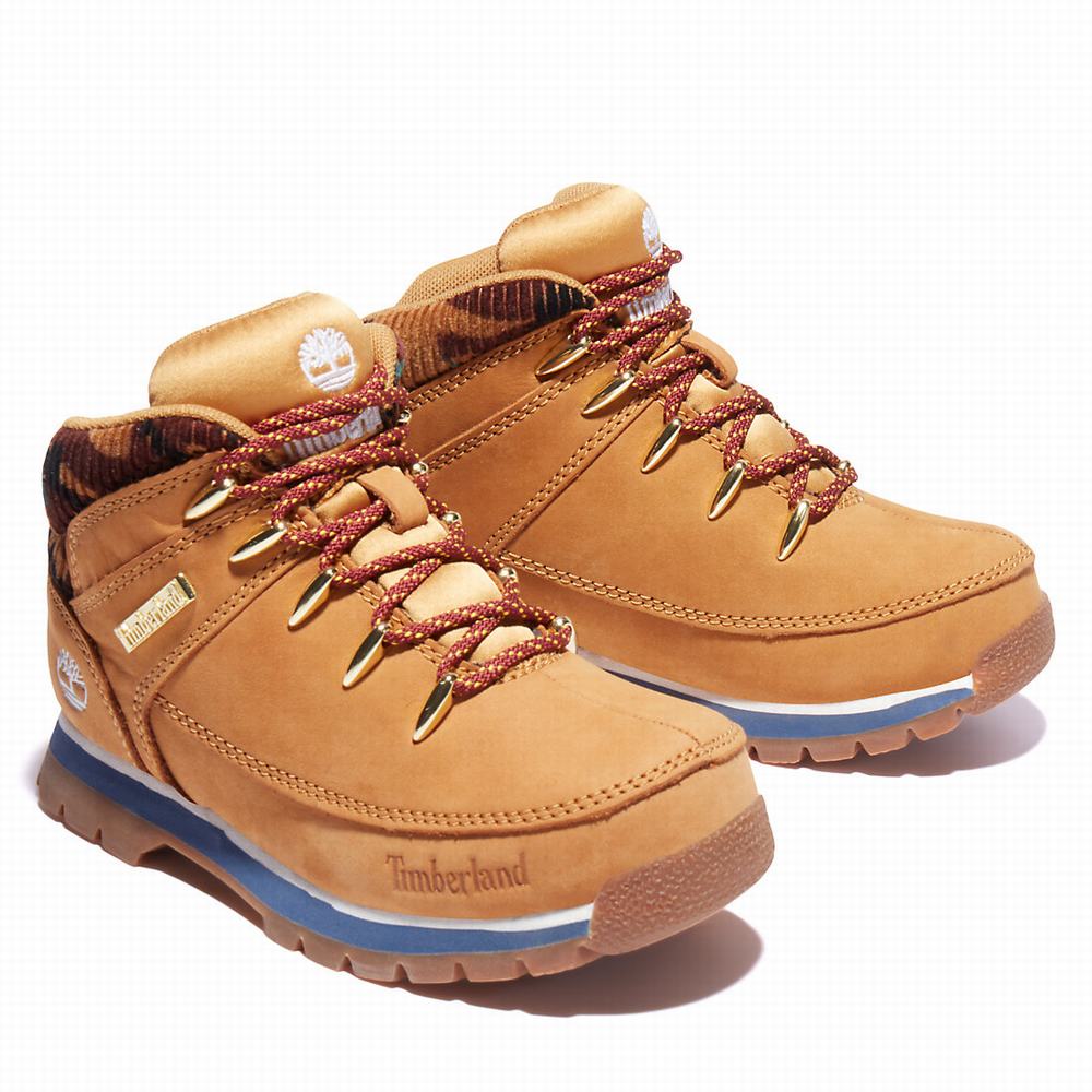 Dětské Trekové Boty Timberland Euro Sprint Mid Hiker Žluté | TI19763-729