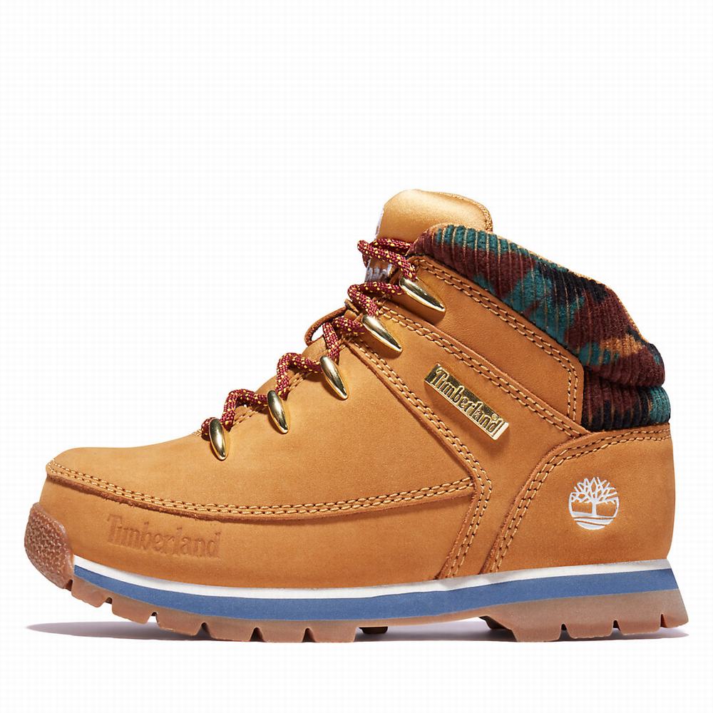 Dětské Trekové Boty Timberland Euro Sprint Mid Hiker Žluté | TI19763-729