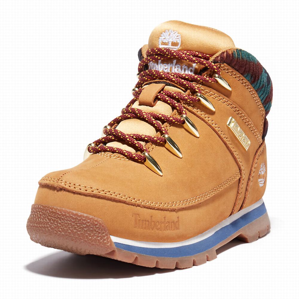 Dětské Trekové Boty Timberland Euro Sprint Mid Hiker Žluté | TI19763-729