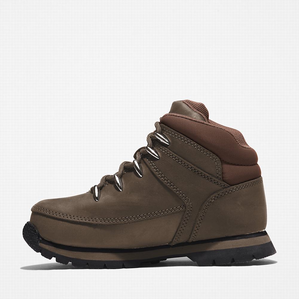 Dětské Trekové Boty Timberland Euro Sprint Zelene | TI90826-694