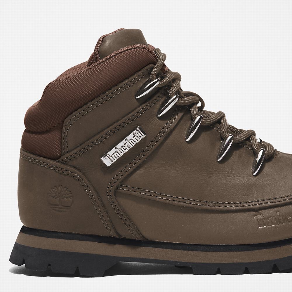 Dětské Trekové Boty Timberland Euro Sprint Zelene | TI90826-694