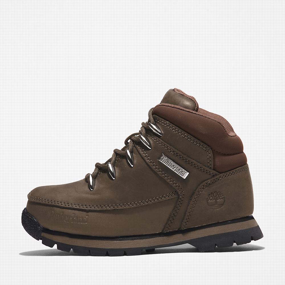 Dětské Trekové Boty Timberland Euro Sprint Zelene | TI90826-694