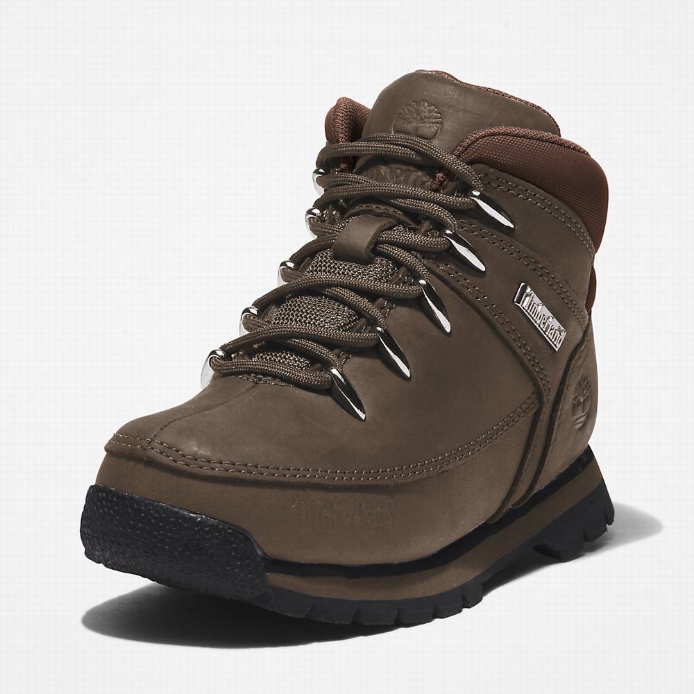 Dětské Trekové Boty Timberland Euro Sprint Zelene | TI90826-694