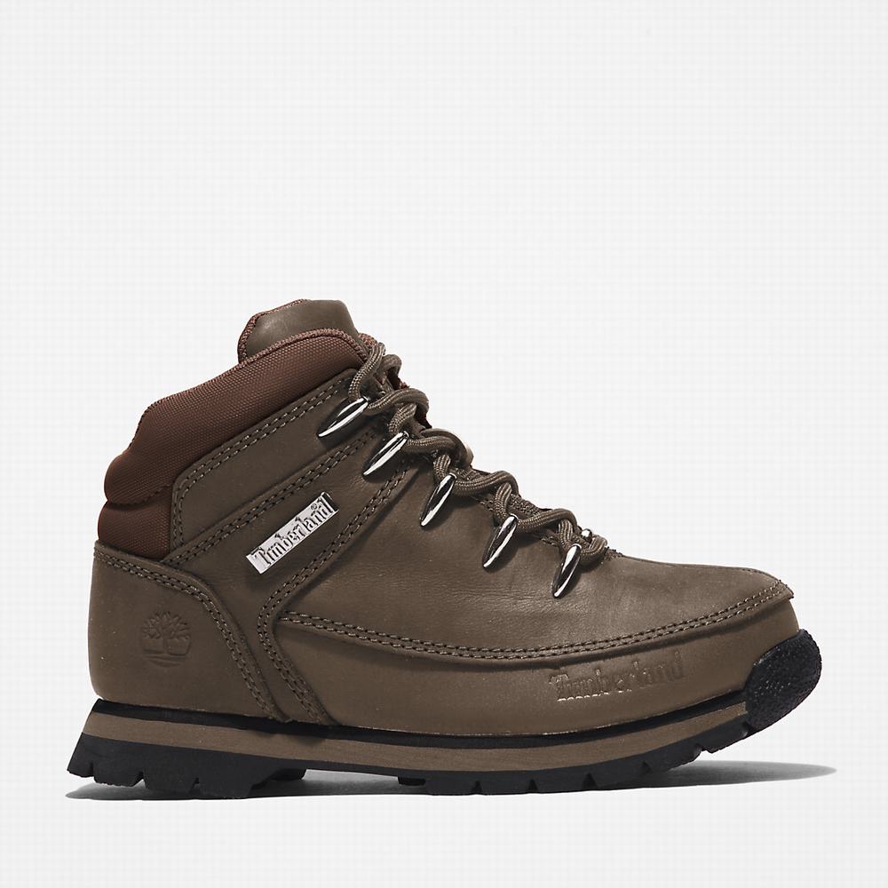 Dětské Trekové Boty Timberland Euro Sprint Zelene | TI90826-694