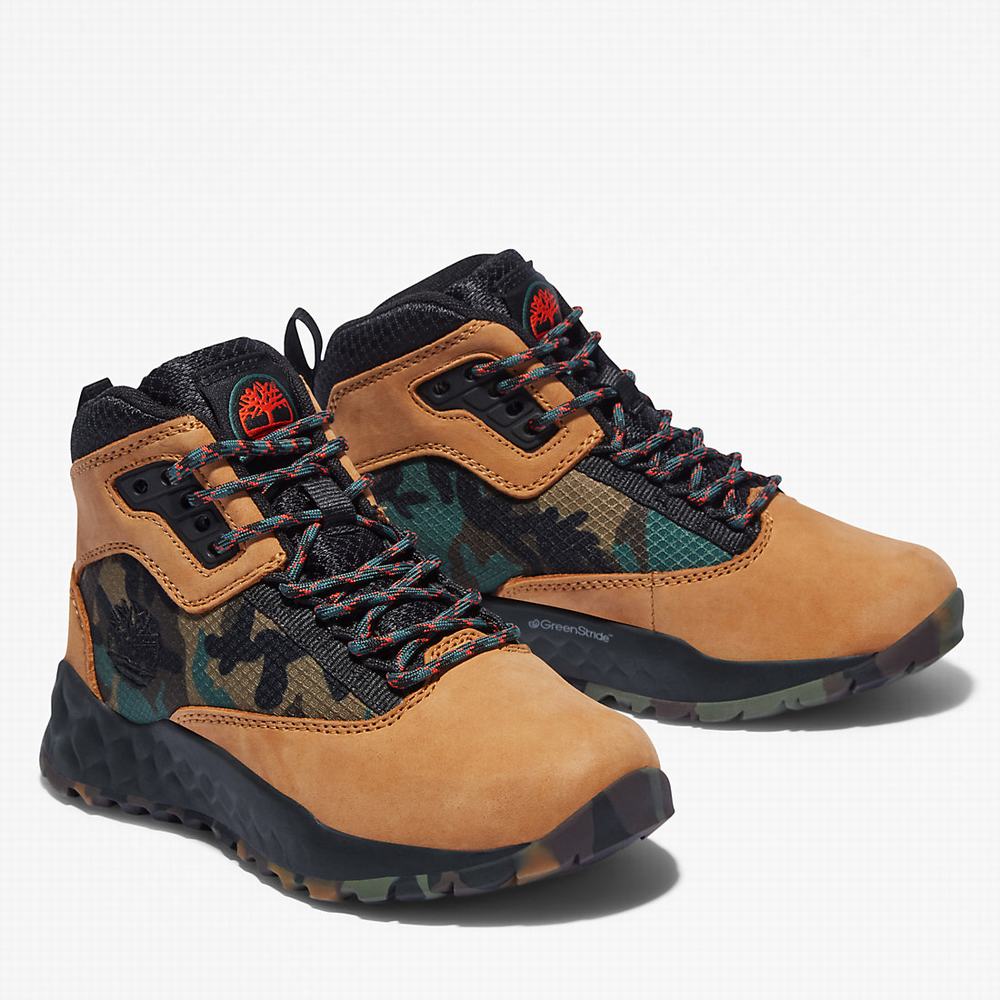 Dětské Trekové Boty Timberland Solar Wave GreenStride™ Hiker Žluté | TI54892-359