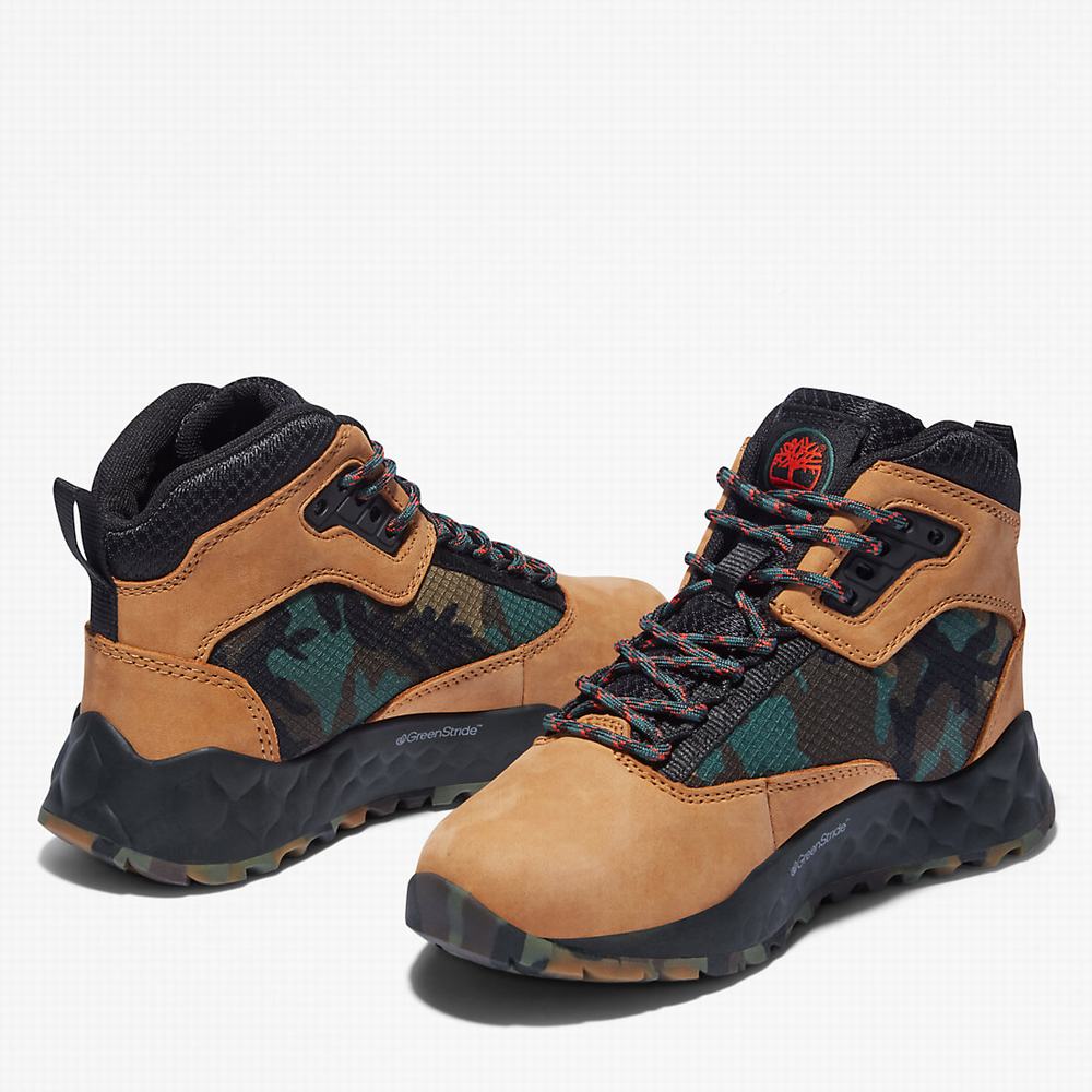Dětské Trekové Boty Timberland Solar Wave GreenStride™ Hiker Žluté | TI54892-359