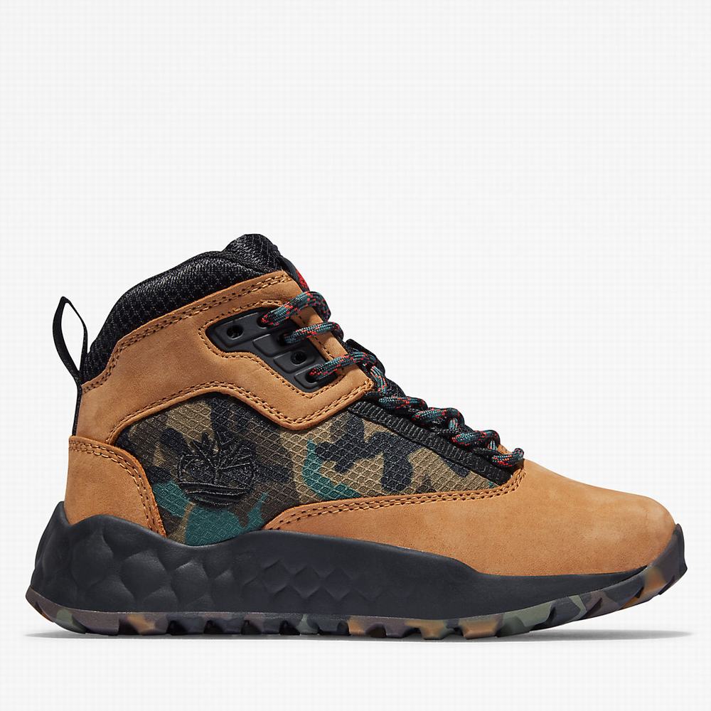 Dětské Trekové Boty Timberland Solar Wave GreenStride™ Hiker Žluté | TI54892-359