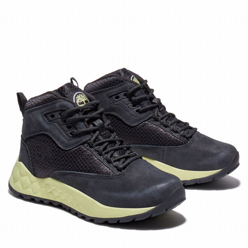 Dětské Trekové Boty Timberland Solar Wave GreenStride™ Hiker Černé | TI86473-327