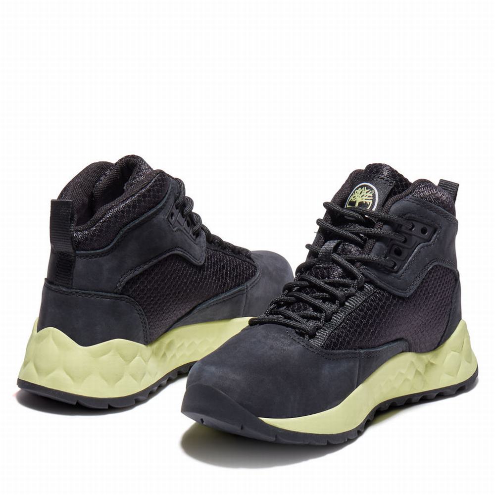 Dětské Trekové Boty Timberland Solar Wave GreenStride™ Hiker Černé | TI86473-327