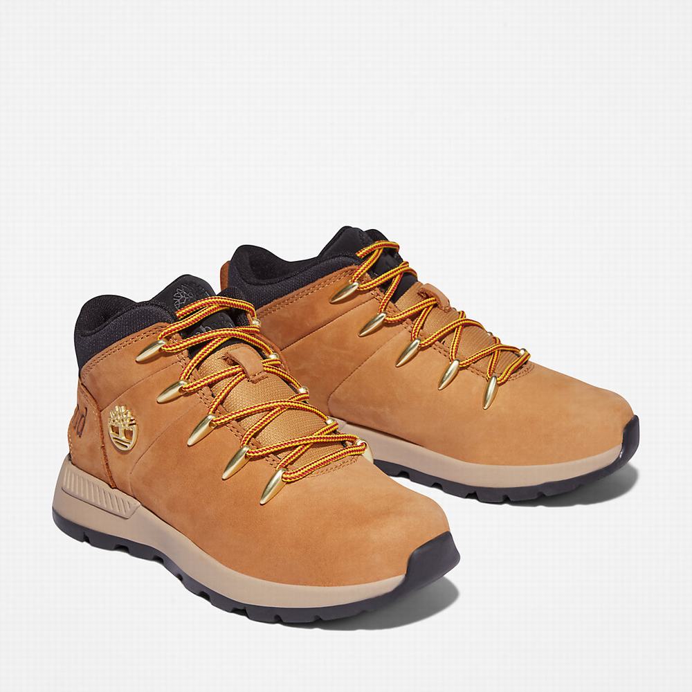 Dětské Trekové Boty Timberland Sprint Trekker Mid Žluté | TI06983-304