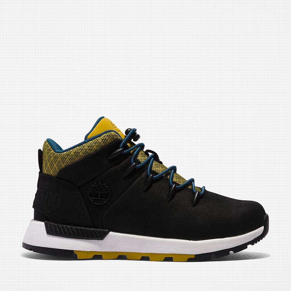 Dětské Trekové Boty Timberland Sprint Trekker Mid Černé | TI20149-219