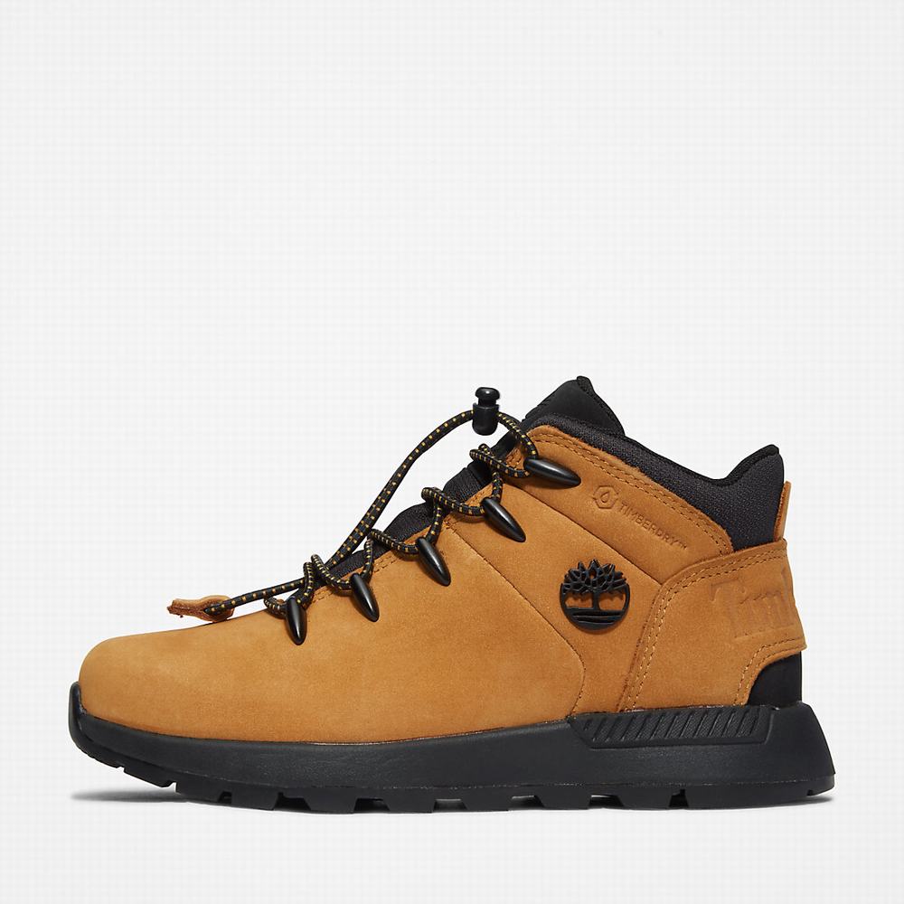 Dětské Trekové Boty Timberland Sprint Trekker Mid Žluté | TI58132-978