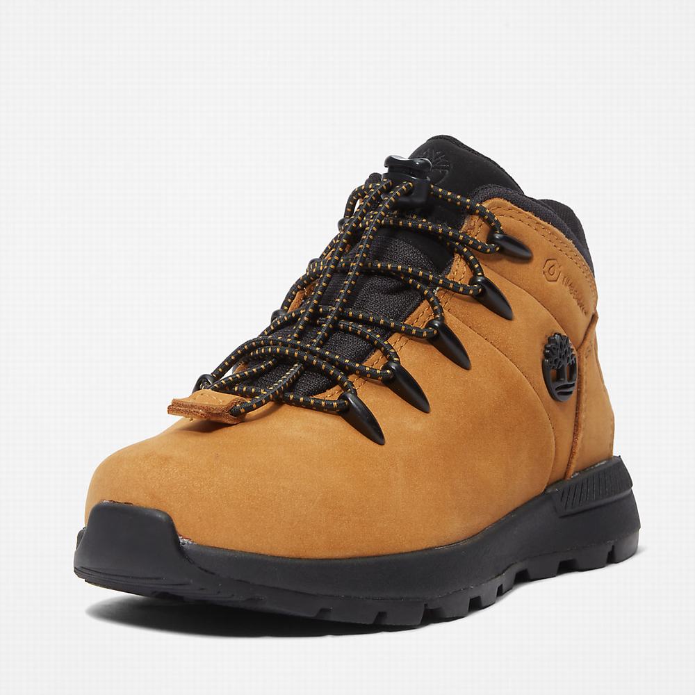 Dětské Trekové Boty Timberland Sprint Trekker Mid Žluté | TI58132-978