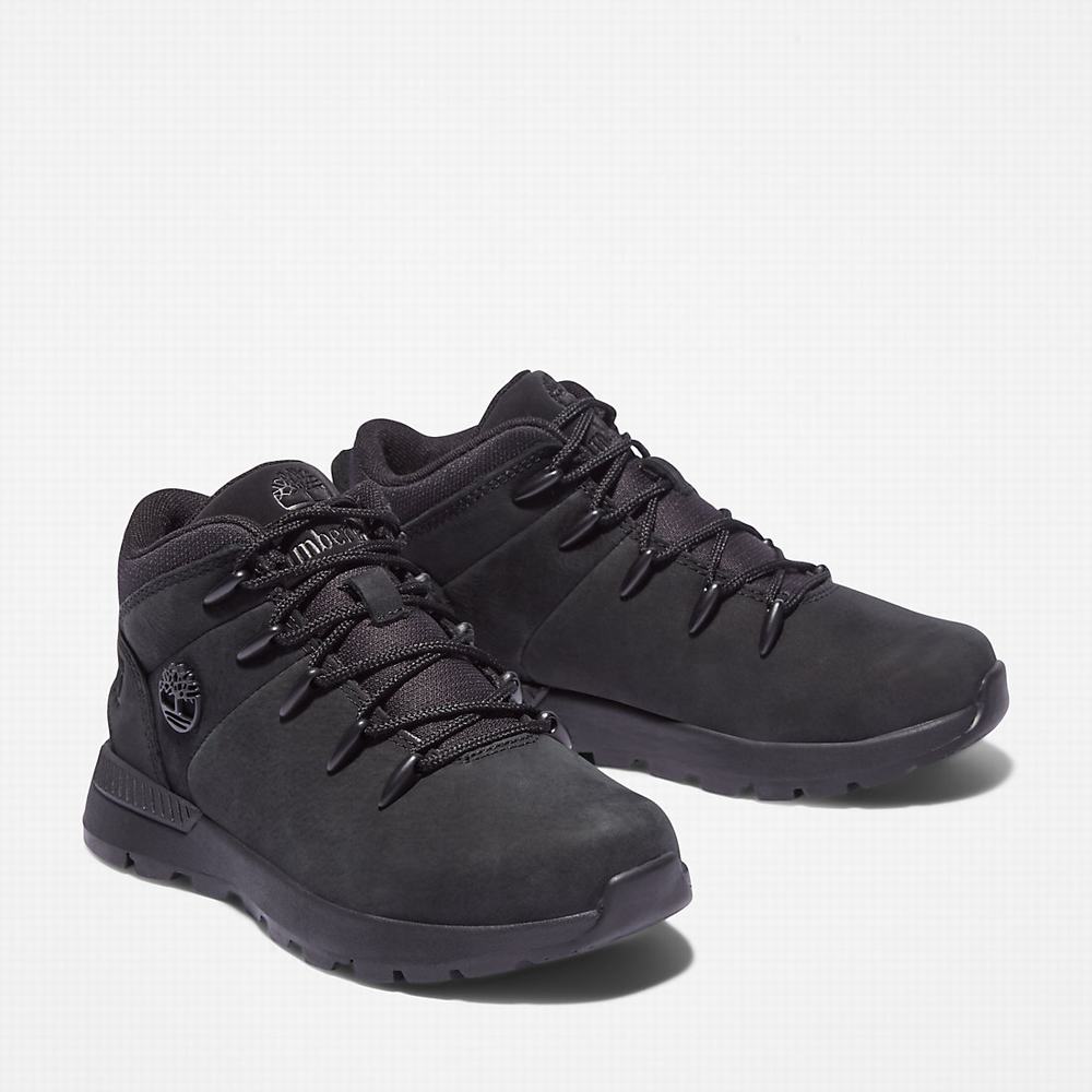 Dětské Trekové Boty Timberland Sprint Trekker Mid Černé | TI71385-947