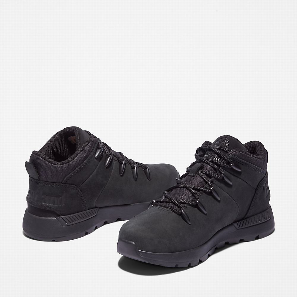 Dětské Trekové Boty Timberland Sprint Trekker Mid Černé | TI71385-947