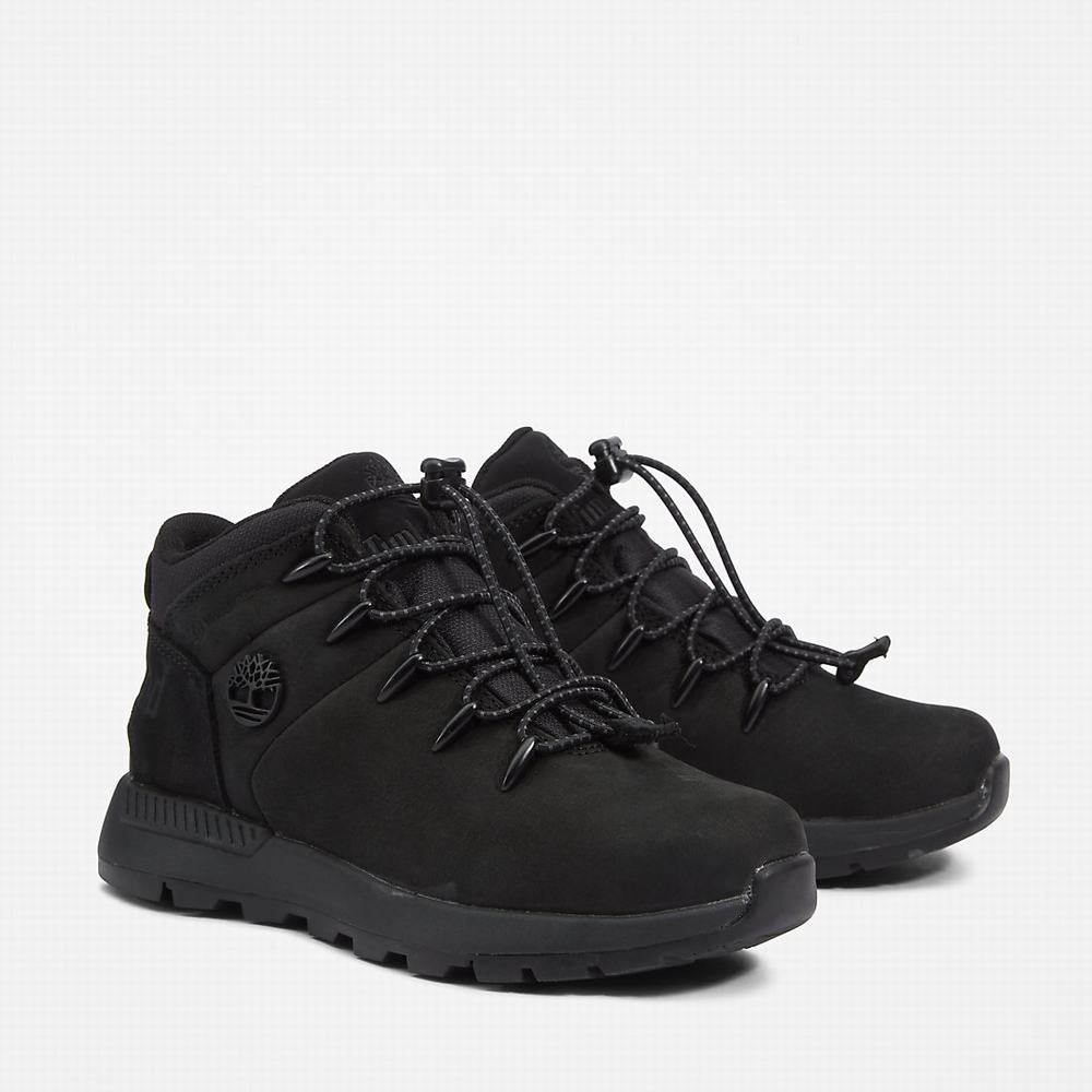 Dětské Trekové Boty Timberland Sprint Trekker Mid Černé | TI94815-078