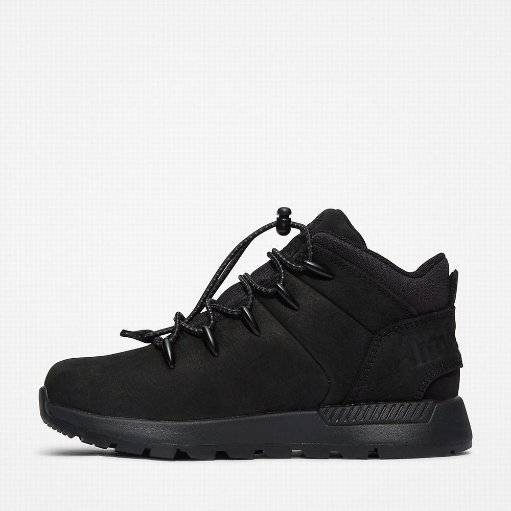 Dětské Trekové Boty Timberland Sprint Trekker Mid Černé | TI94815-078