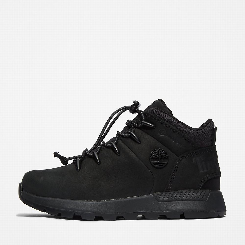 Dětské Trekové Boty Timberland Sprint Trekker Mid Černé | TI94815-078