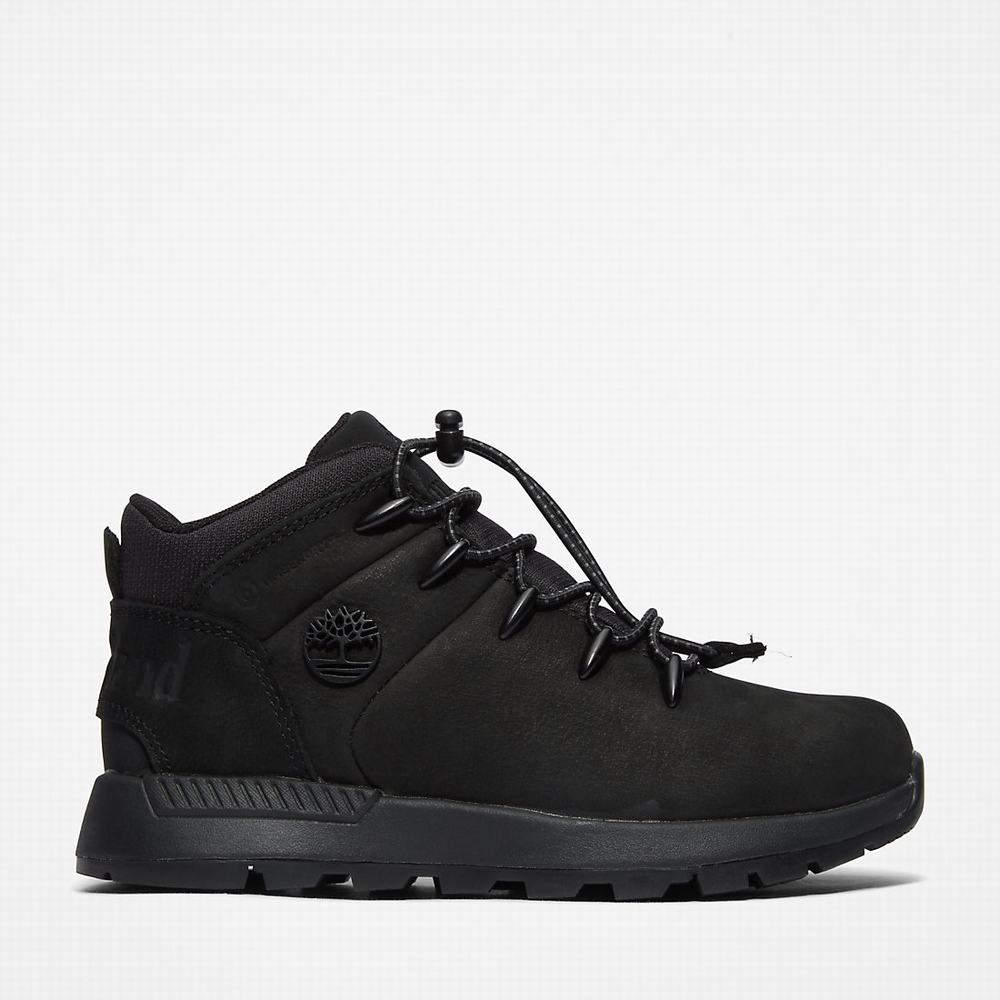 Dětské Trekové Boty Timberland Sprint Trekker Mid Černé | TI94815-078
