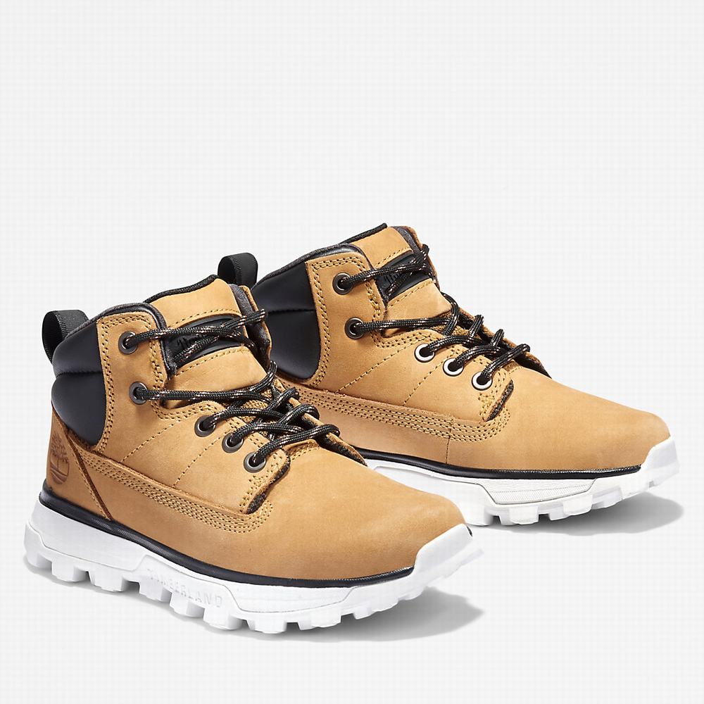Dětské Trekové Boty Timberland Treeline Mid Hiker Žluté | TI39068-780