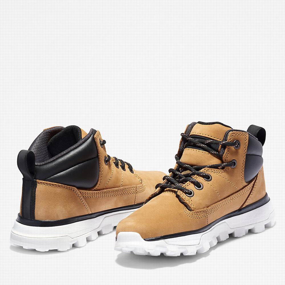 Dětské Trekové Boty Timberland Treeline Mid Hiker Žluté | TI39068-780