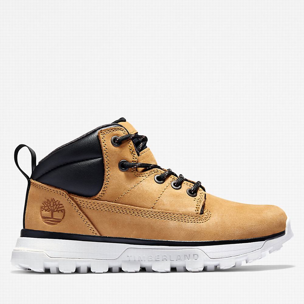Dětské Trekové Boty Timberland Treeline Mid Hiker Žluté | TI39068-780
