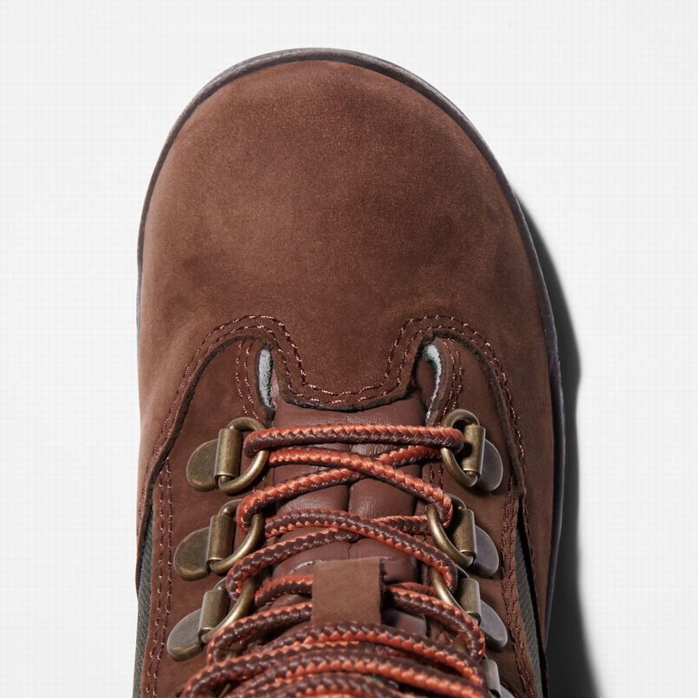 Dětské Zimní Boty Timberland 6-Inch Field Tmavě Hnědé | TI45261-190