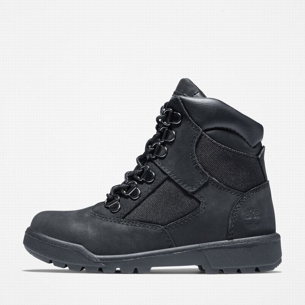 Dětské Zimní Boty Timberland 6-Inch Field Černé | TI46051-923