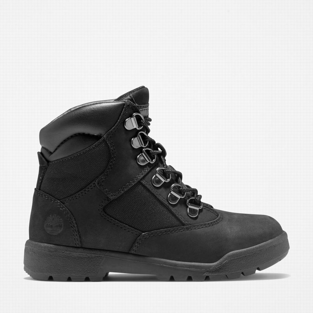 Dětské Zimní Boty Timberland 6-Inch Field Černé | TI46051-923