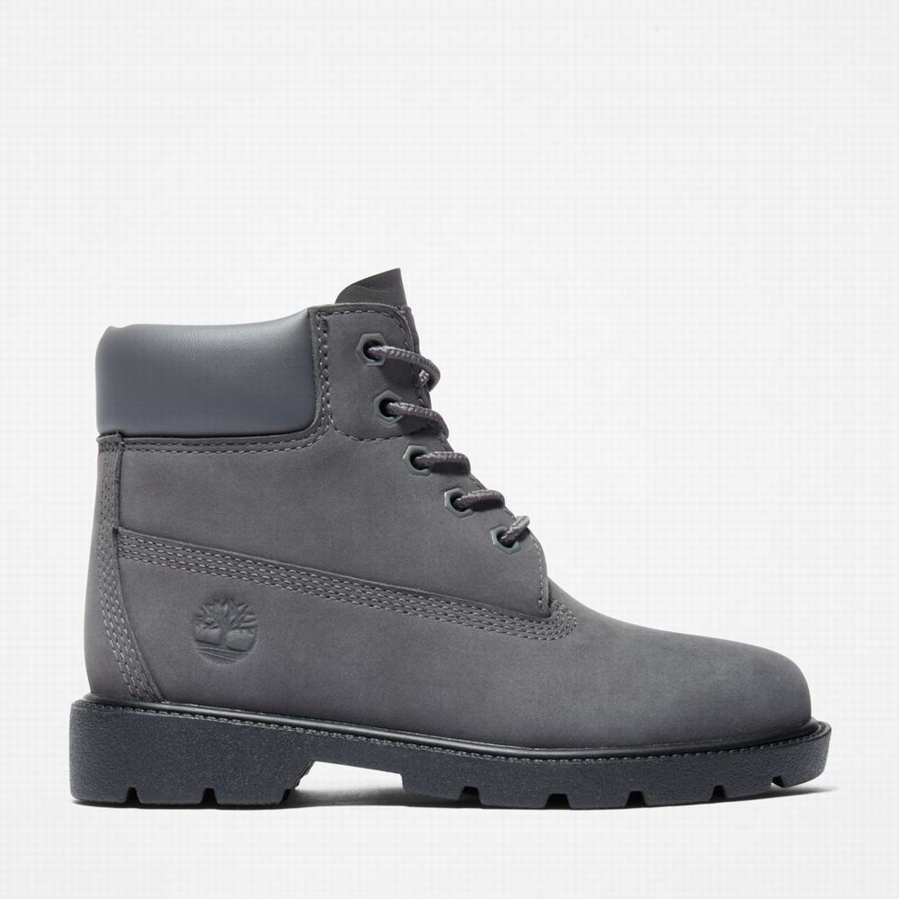 Dětské Zimní Boty Timberland Classic 6-Inch Waterproof Tmavě Šedé | TI02475-259