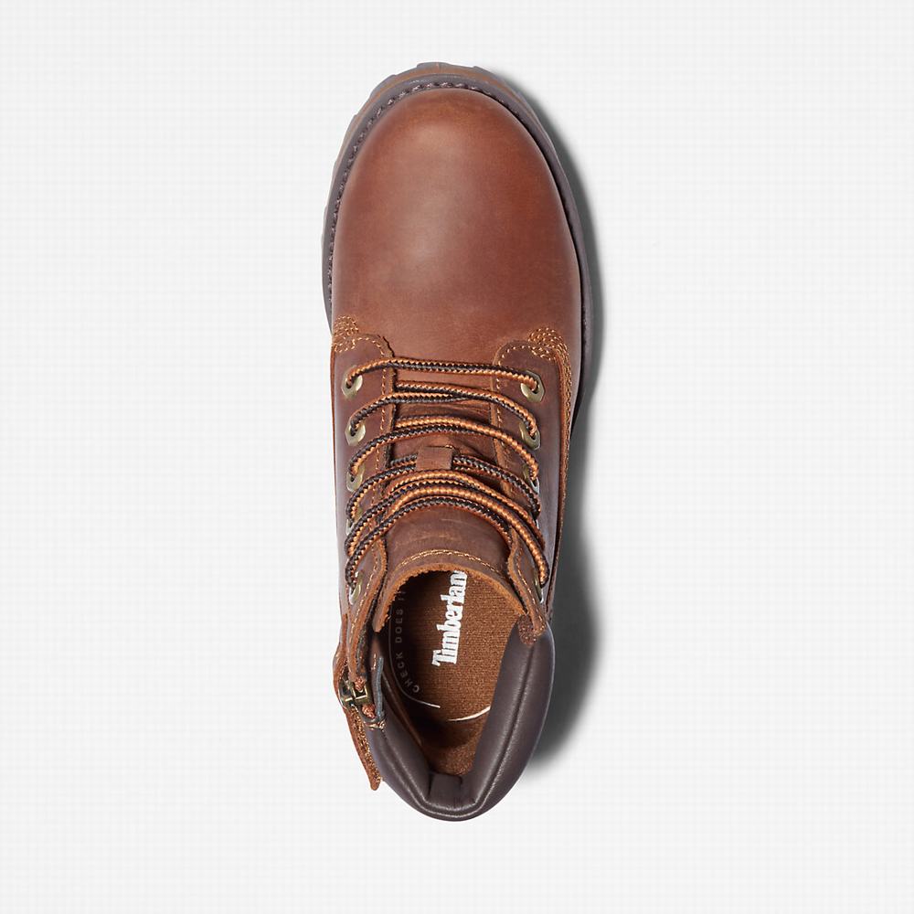 Dětské Zimní Boty Timberland Courma 6 Inch Side-Zip Hnědé | TI42150-879