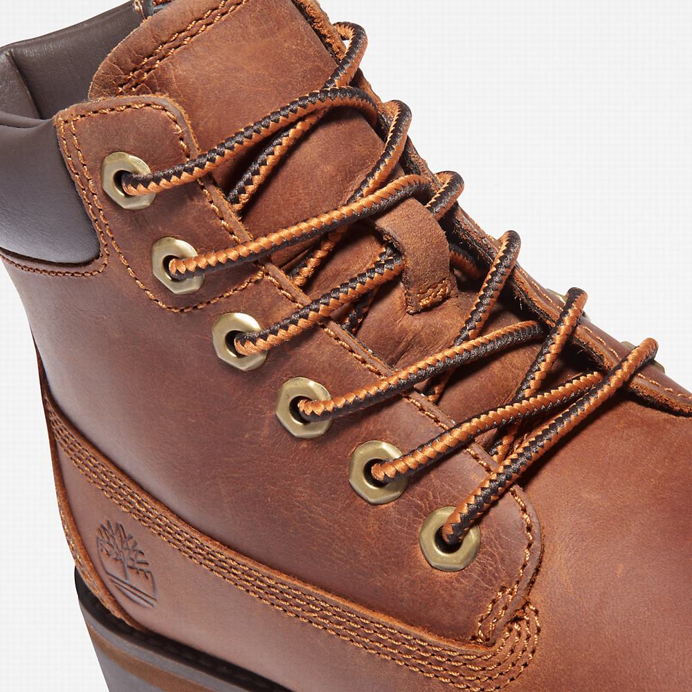 Dětské Zimní Boty Timberland Courma 6 Inch Side-Zip Hnědé | TI42150-879