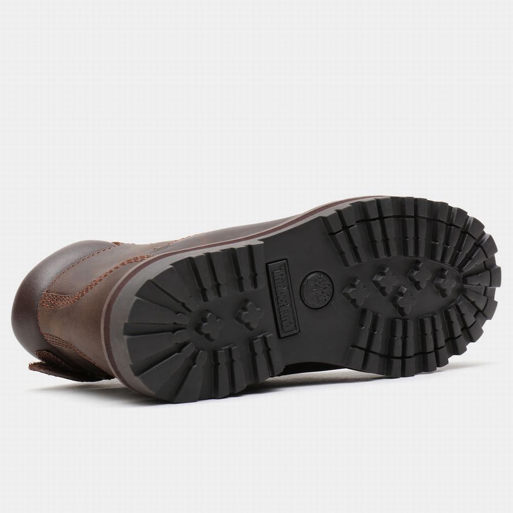 Dětské Zimní Boty Timberland Courma 6 Inch Side-Zip Tmavě Hnědé | TI65897-250