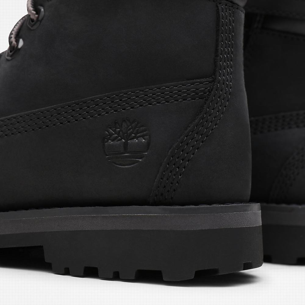 Dětské Zimní Boty Timberland Courma 6 Inch Side-Zip Černé | TI96835-028