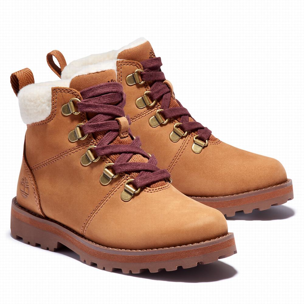 Dětské Zimní Boty Timberland Courma Podšité Světle Hnědé | TI31954-485